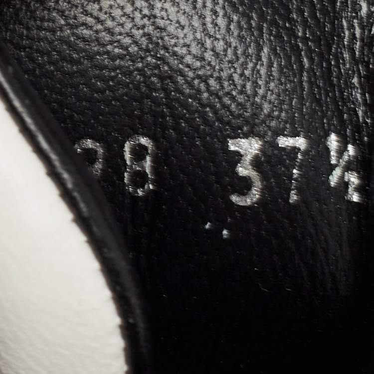 Pre Owned Louis Vuitton Black/White Leather and Mesh Archlight Sneakers Size 37.5