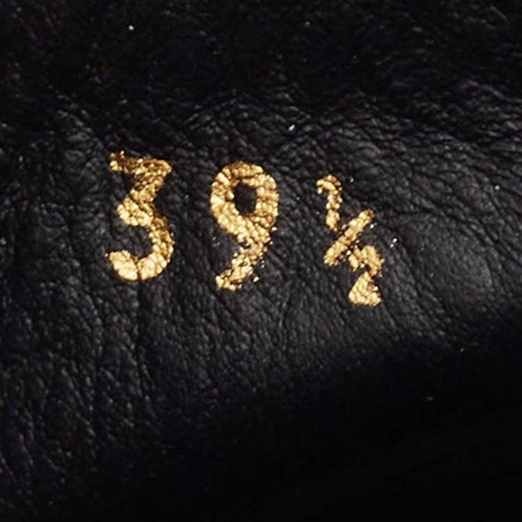 Pre Owned Louis Vuitton Black Monogram Suede and Leather Wedge Sneakers Size 39.5