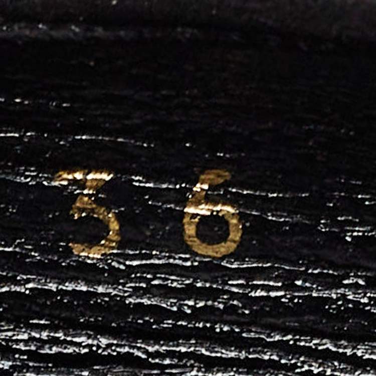 Pre Owned Louis Vuitton Black Suede Revival Ballet Flats Size 36