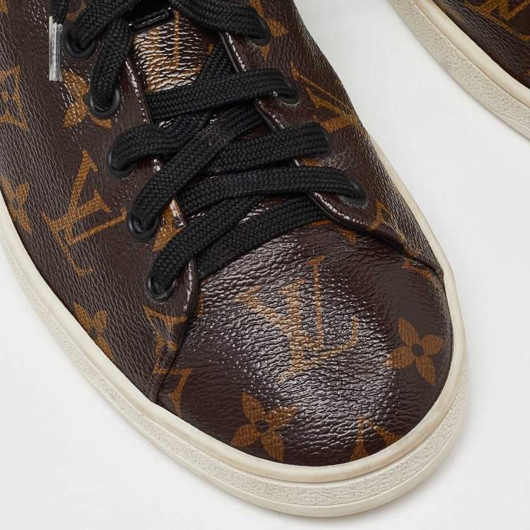 Pre Owned Louis Vuitton Monogram Canvas Frontrow Sneakers Size 38