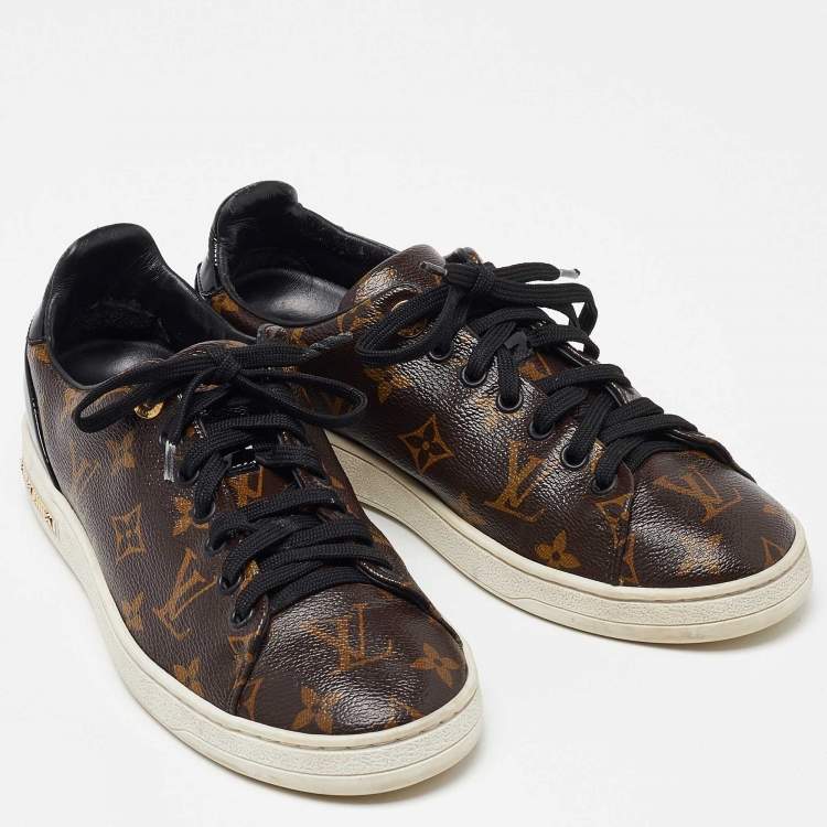 Pre Owned Louis Vuitton Monogram Canvas Frontrow Sneakers Size 38