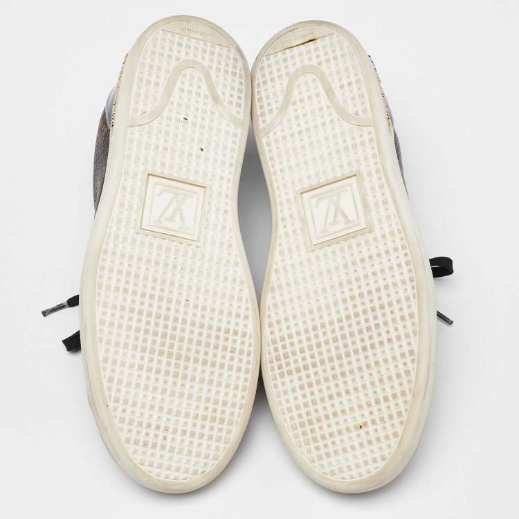 Pre Owned Louis Vuitton Monogram Canvas Frontrow Sneakers Size 38