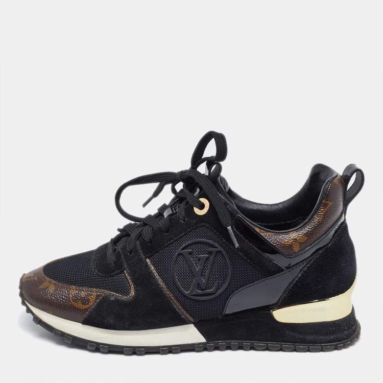 Louis Vuitton Brown/Black Mesh and Monogram Canvas Run Away