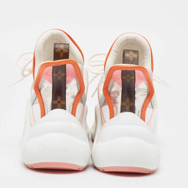 Pre Owned Louis Vuitton Multicolor Leather and Nylon Archlight Sneakers Size 37