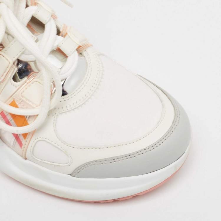 Pre Owned Louis Vuitton Multicolor Leather and Nylon Archlight Sneakers Size 37