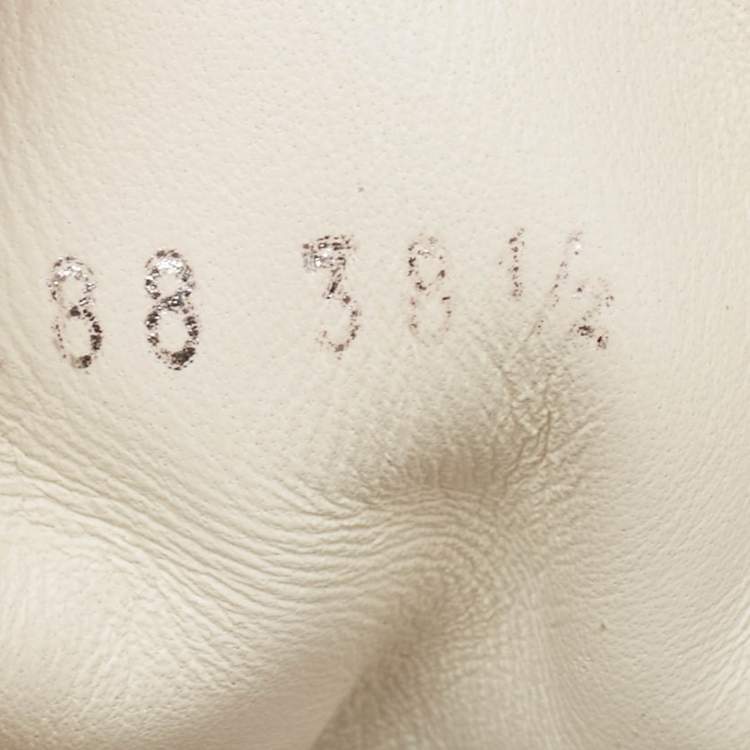 Pre Owned Louis Vuitton White Monogram Canvas and Mesh Archlight Lace Up Sneakers Size 38.5