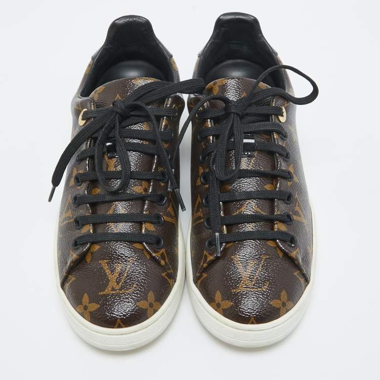 Pre Owned Louis Vuitton Monogram Canvas Frontrow Sneakers Size 37.5