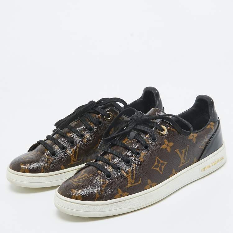Pre Owned Louis Vuitton Monogram Canvas Frontrow Sneakers Size 37.5