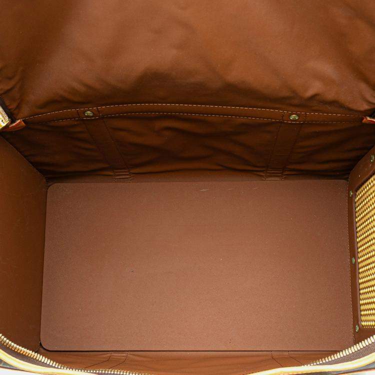 Pre Owned Louis Vuitton Brown Monogram Sac Chien Pet Carrier 40