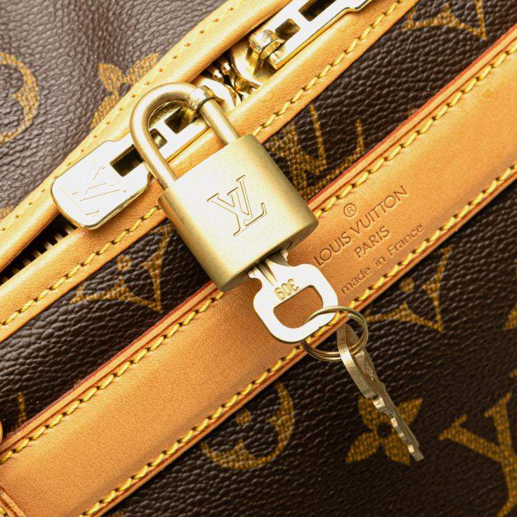 Pre Owned Louis Vuitton Brown Monogram Sac Chien Pet Carrier 40
