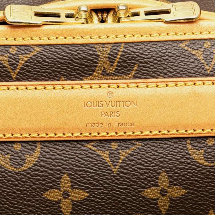 Pre Owned Louis Vuitton Brown Monogram Sac Chien Pet Carrier 40