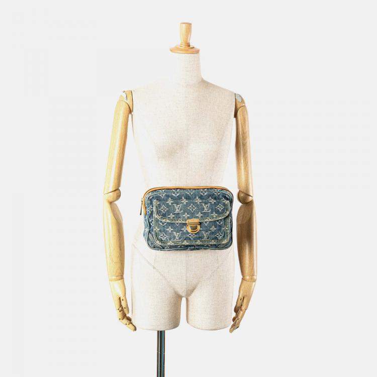 Pre Owned Louis Vuitton Monogram Denim Bum Bag