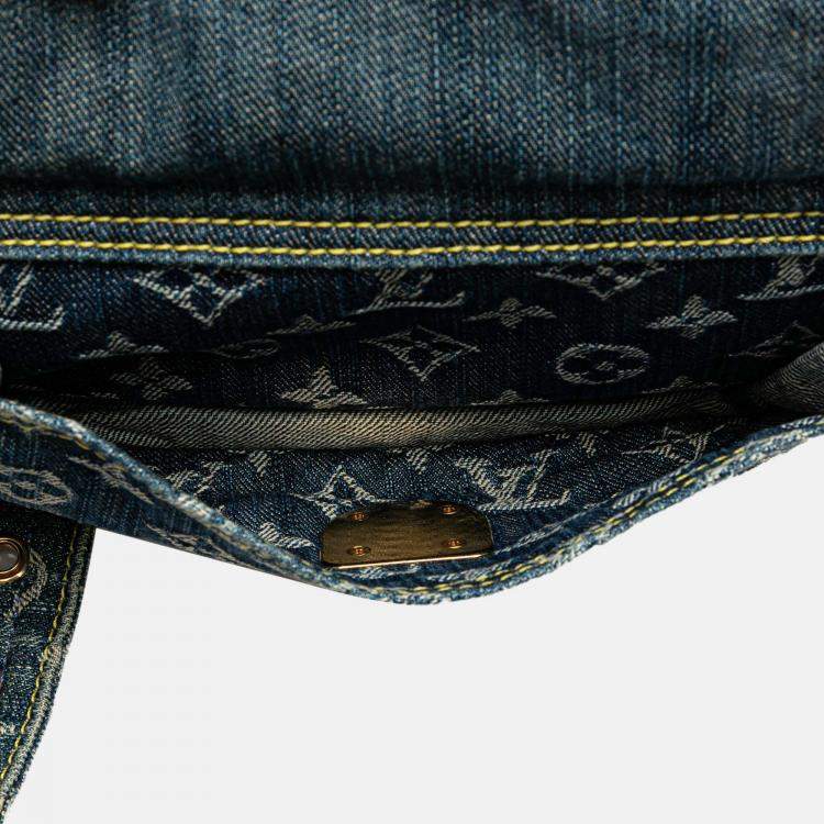 Pre Owned Louis Vuitton Monogram Denim Bum Bag
