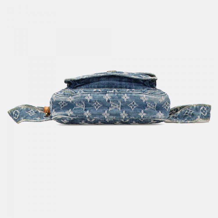 Pre Owned Louis Vuitton Monogram Denim Bum Bag
