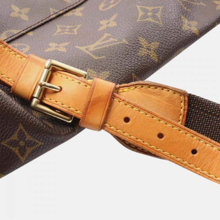 Pre Owned Louis Vuitton Brown Monogram Montsouris GM