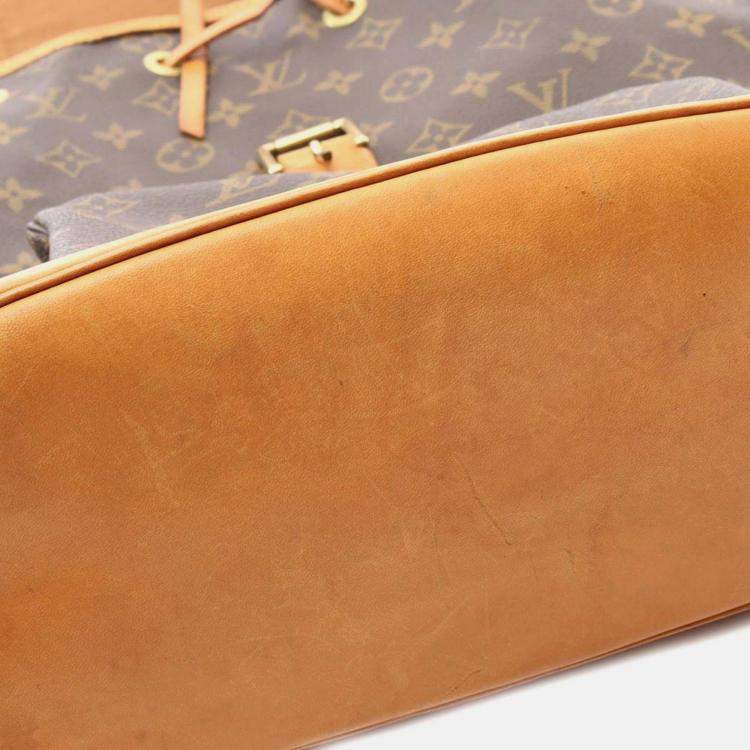 Pre Owned Louis Vuitton Brown Monogram Montsouris GM