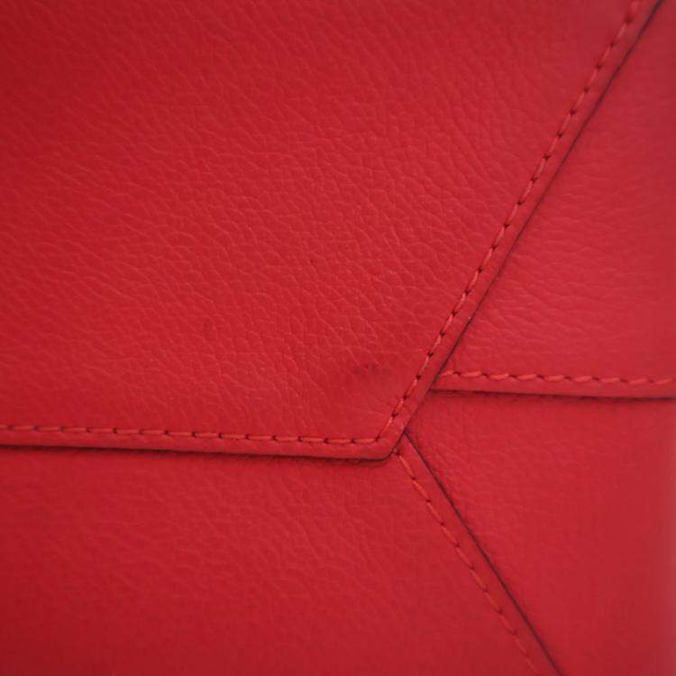 Pre Owned Louis Vuitton Red Calfskin Lockme Backpack