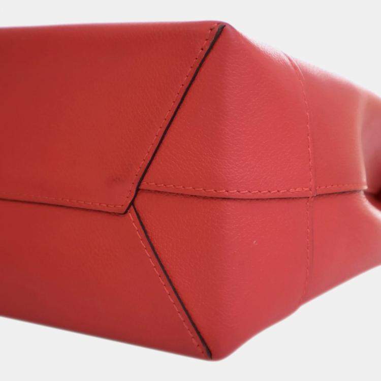 Pre Owned Louis Vuitton Red Calfskin Lockme Backpack