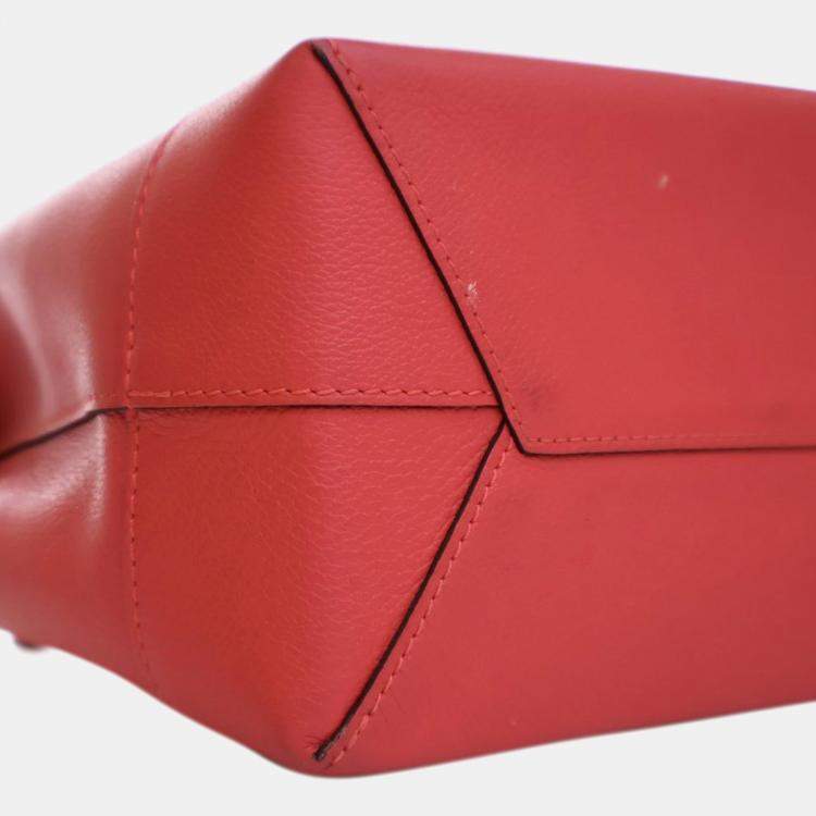 Pre Owned Louis Vuitton Red Calfskin Lockme Backpack