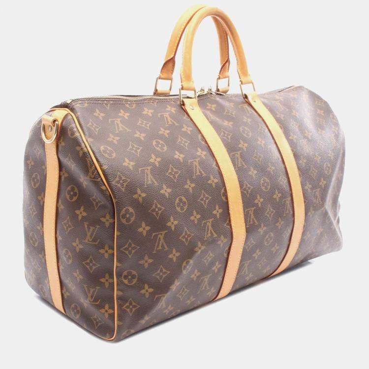 Pre Owned   Louis Vuitton Monogram Keepall Bandouliere 50