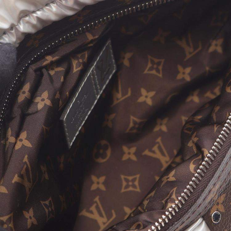 Pre Owned Louis Vuitton Silver Nylon/PVC LV Pillow Maxi Bumbag