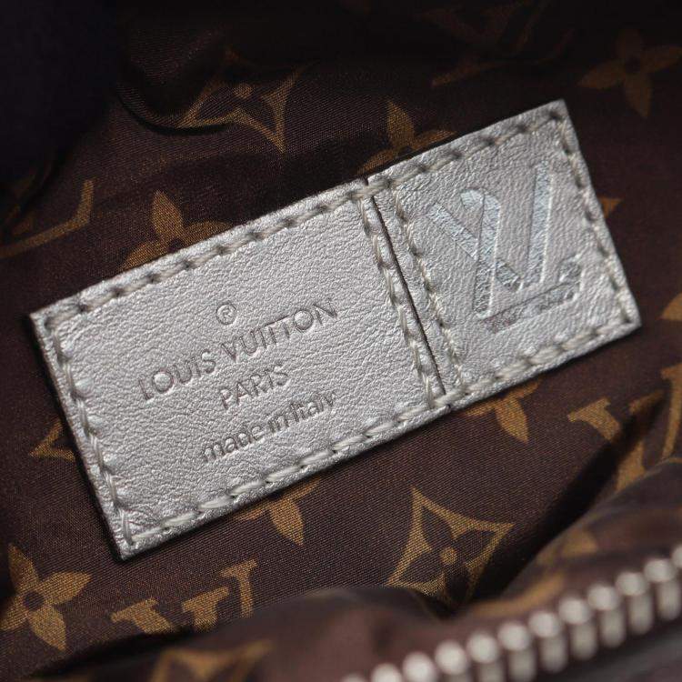 Pre Owned Louis Vuitton Silver Nylon/PVC LV Pillow Maxi Bumbag