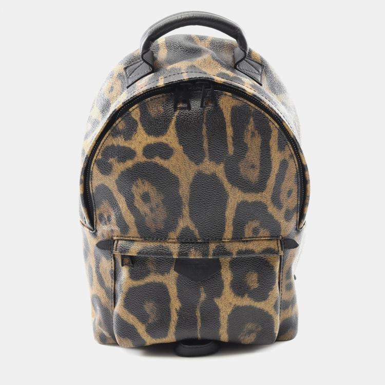 Pre Owned Louis Vuitton Brown Wild Animal Palm Springs PM