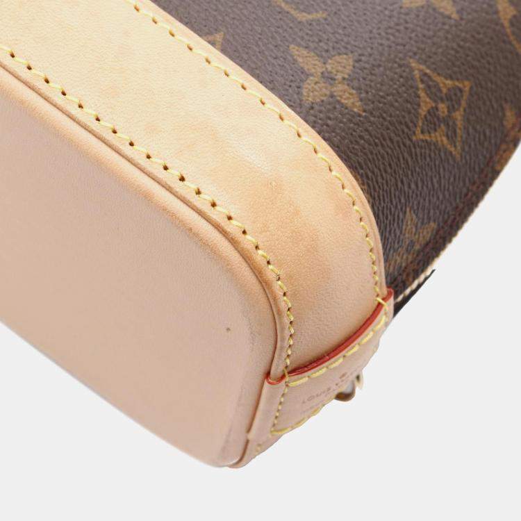 Pre Owned Louis Vuitton Brown Monogram Alma Backpack