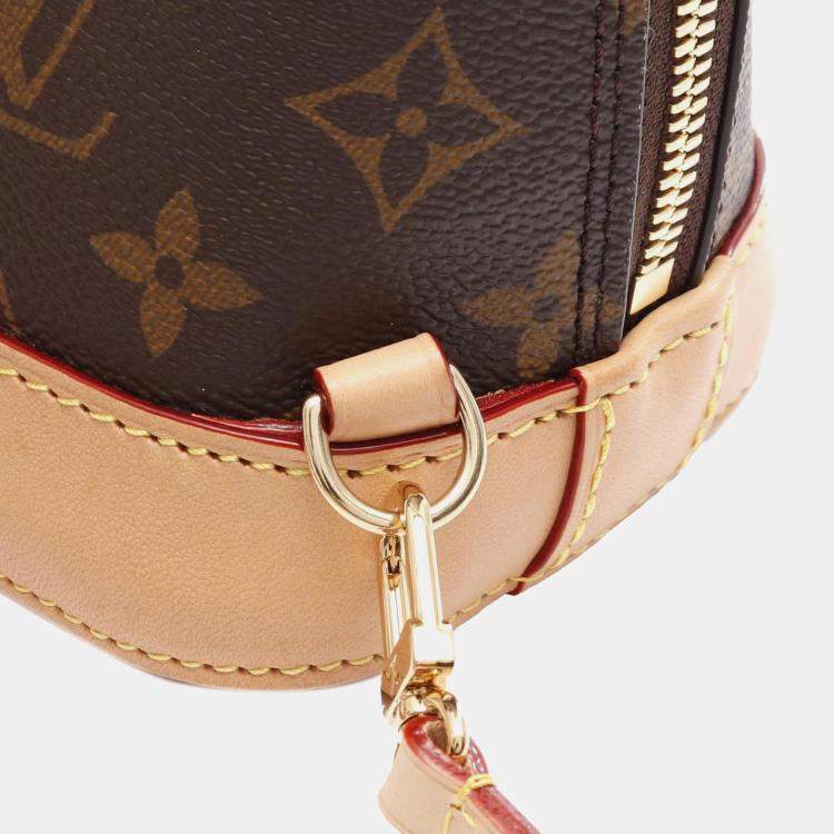Pre Owned Louis Vuitton Brown Monogram Alma Backpack