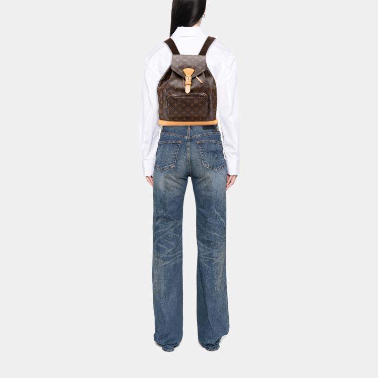 Pre Owned Louis Vuitton Monogram Montsouris GM Backpack