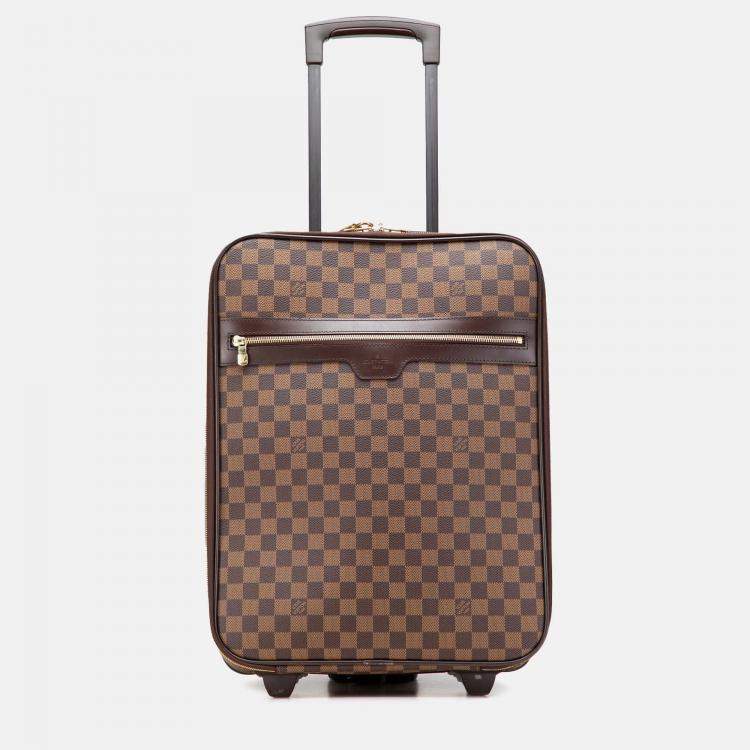 Pre Owned Louis Vuitton Damier Ebene Pegase 45