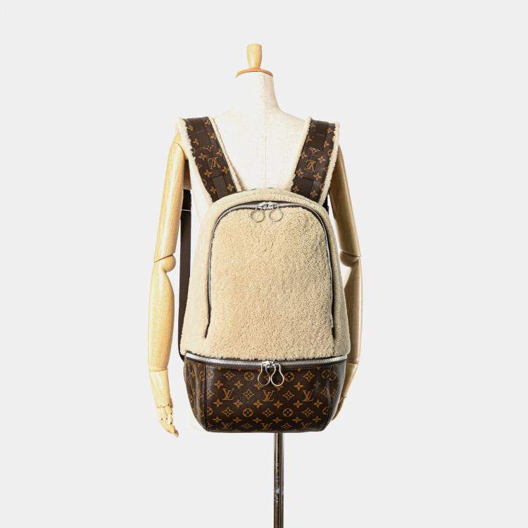 مملوكة مسبقًا Louis Vuitton Marc Newson Monogram Shearling Backpack