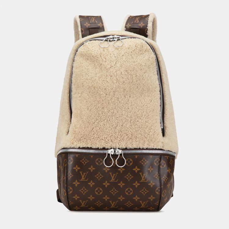 مملوكة مسبقًا Louis Vuitton Marc Newson Monogram Shearling Backpack