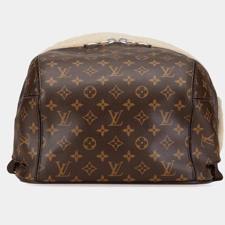 مملوكة مسبقًا Louis Vuitton Marc Newson Monogram Shearling Backpack