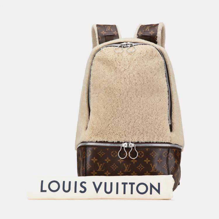 مملوكة مسبقًا Louis Vuitton Marc Newson Monogram Shearling Backpack
