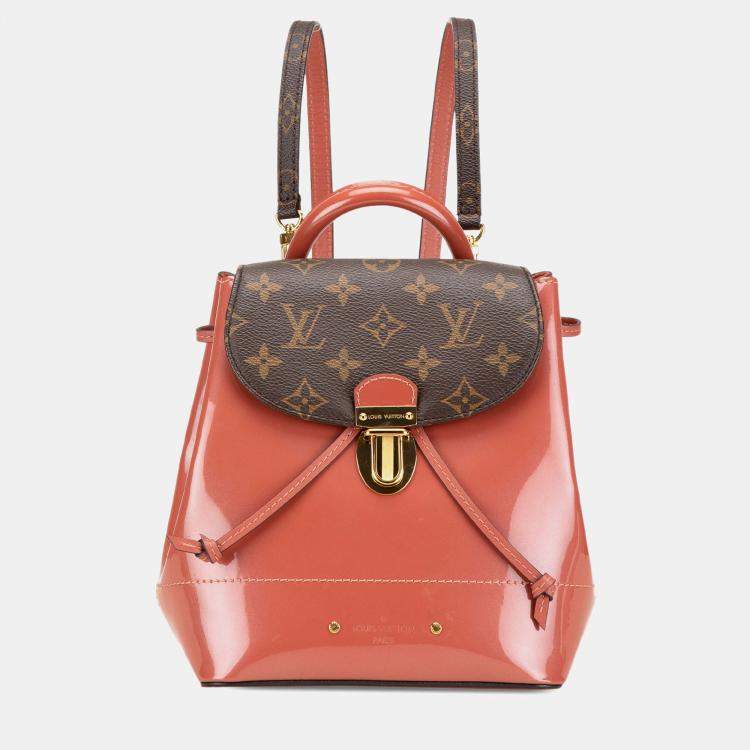Pre Owned Louis Vuitton Pink Monogram Vernis Hot Springs Backpack