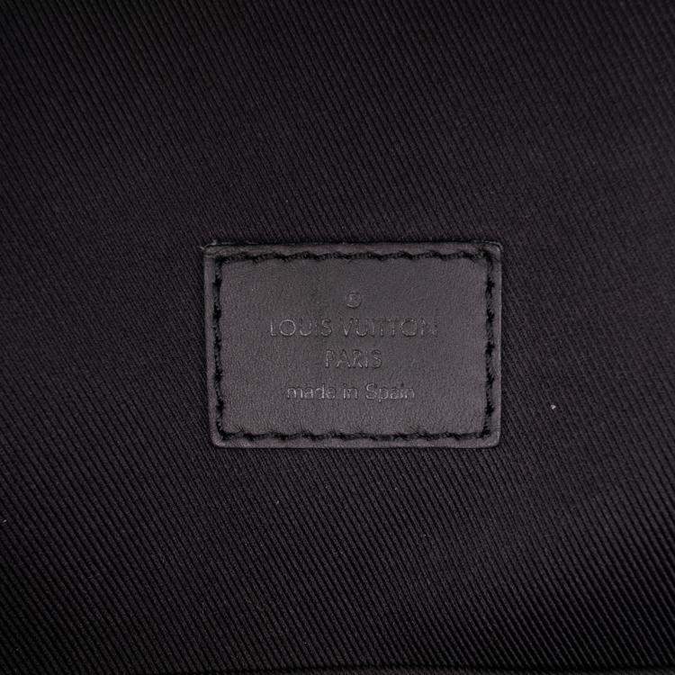 Pre Owned Louis Vuitton Black Damier Infini Campus Calf Leather Backpack