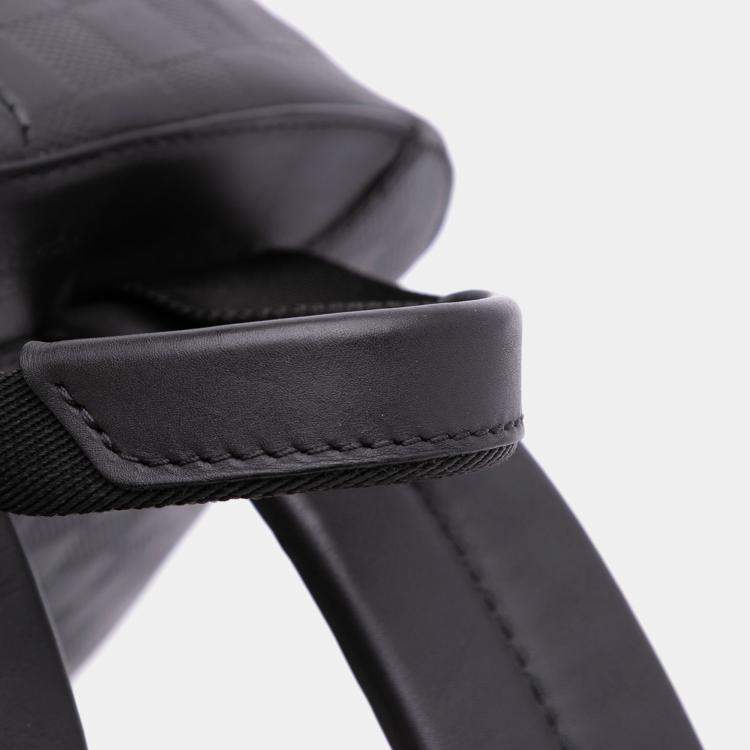 Pre Owned Louis Vuitton Black Damier Infini Campus Calf Leather Backpack
