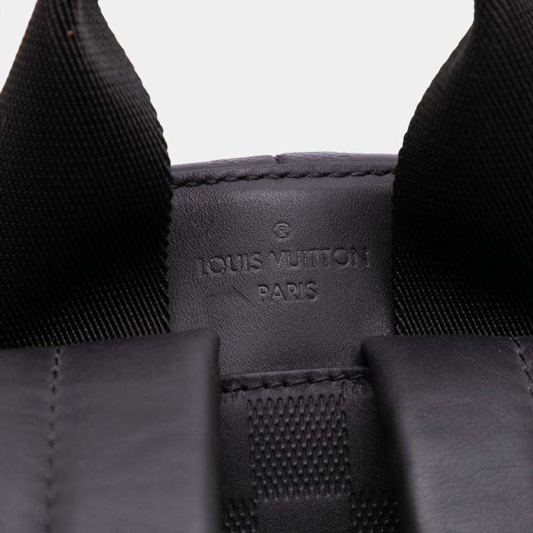 Pre Owned Louis Vuitton Black Damier Infini Campus Calf Leather Backpack