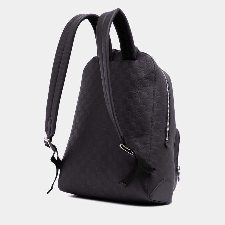 Pre Owned Louis Vuitton Black Damier Infini Campus Calf Leather Backpack
