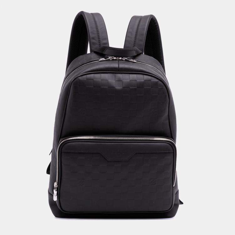 Pre Owned Louis Vuitton Black Damier Infini Campus Calf Leather Backpack
