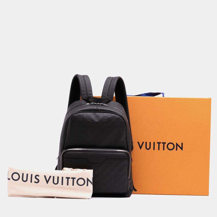 Pre Owned Louis Vuitton Black Damier Infini Campus Calf Leather Backpack