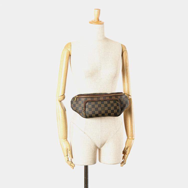 Pre Owned Damier Ebene Melville Belt Bum Bag