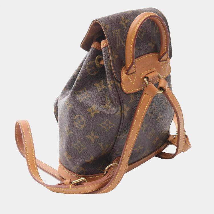 Pre Owned Louis Vuitton Brown Monogram Mini Montsouris Backpack