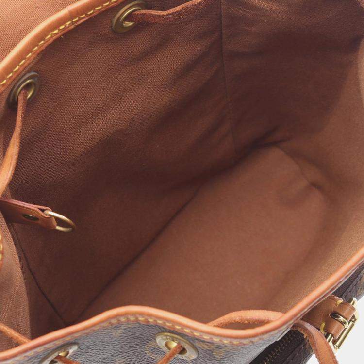 Pre Owned Louis Vuitton Brown Monogram Mini Montsouris Backpack