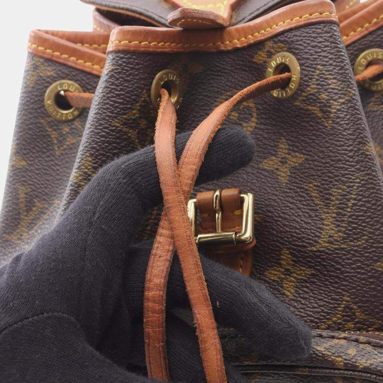 Pre Owned Louis Vuitton Brown Monogram Mini Montsouris Backpack
