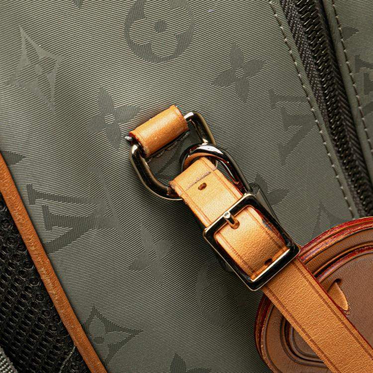 Pre Owned Louis Vuitton Monogram Titanium Backpack PM