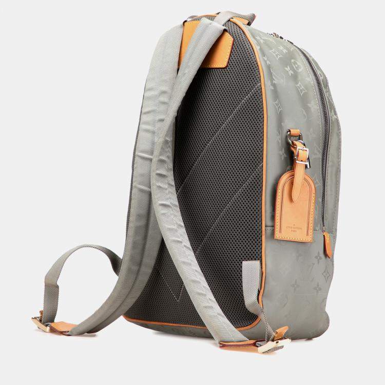 Pre Owned Louis Vuitton Monogram Titanium Backpack PM