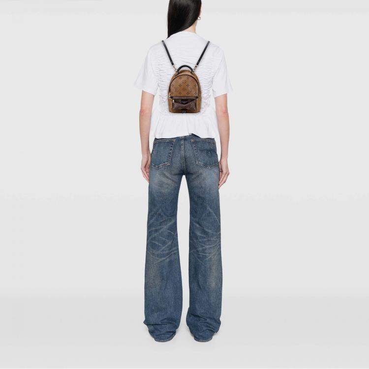 Pre Owned Louis Vuitton Monogram Reverse Mini Palm Springs