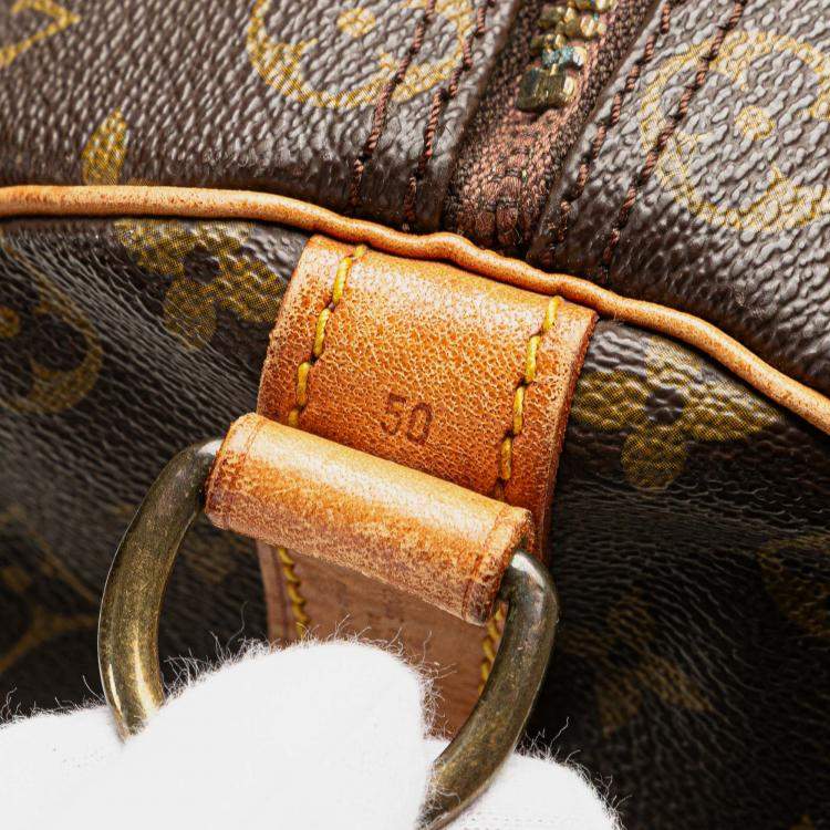 Pre Owned Louis Vuitton Monogram Keepall Bandouliere 50